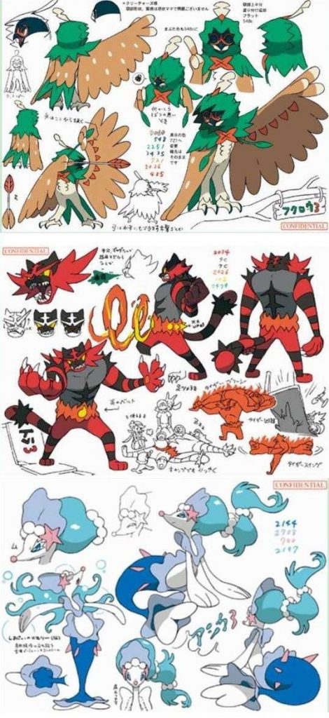 Pokemon Sun and Moon Final Starter Evolutions Revealed 